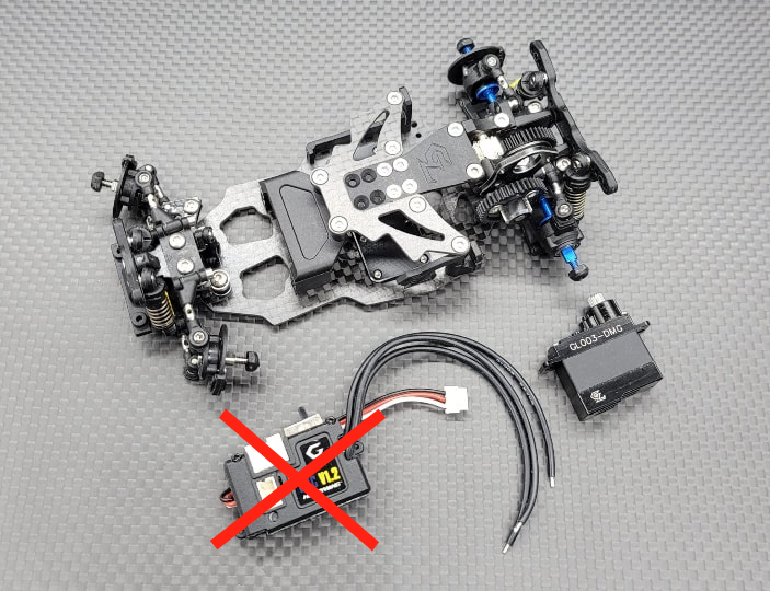 GL-Racing | GLD-001-KSET | GLD 1/28 2WD Chassis - W/O RX