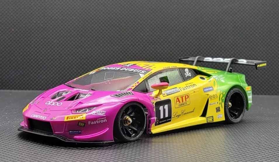 1/28 GL Lamborghini GT3 body-008 Purple／Yellow