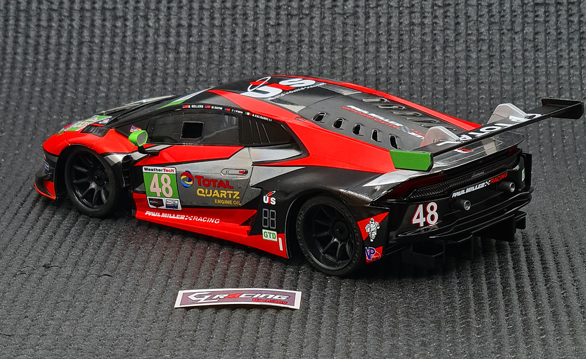 1/28 GL Lamborghini GT3 body 005 Metallic sliver/red