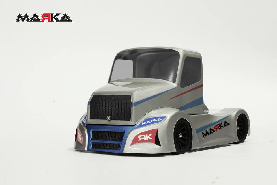 Mini-z-LKW-Karosserie-MRK-8041 Marka Racing | Mini-Z RK-Truck USA Racing Lexan Body Kit (98mm W/B) | #MRK-8041