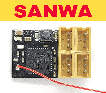 GL-Racing | DSK201| DASMIKRO 4 Chanel Micro Receiver for Sanwa FHSS3 and FHSS4 Compatibel 