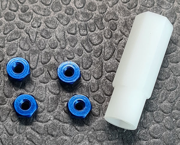 GL-Racing | ALN-B |Alloy lock nuts M2 blue incl. wrench| Ersatzteile | Radmuttern