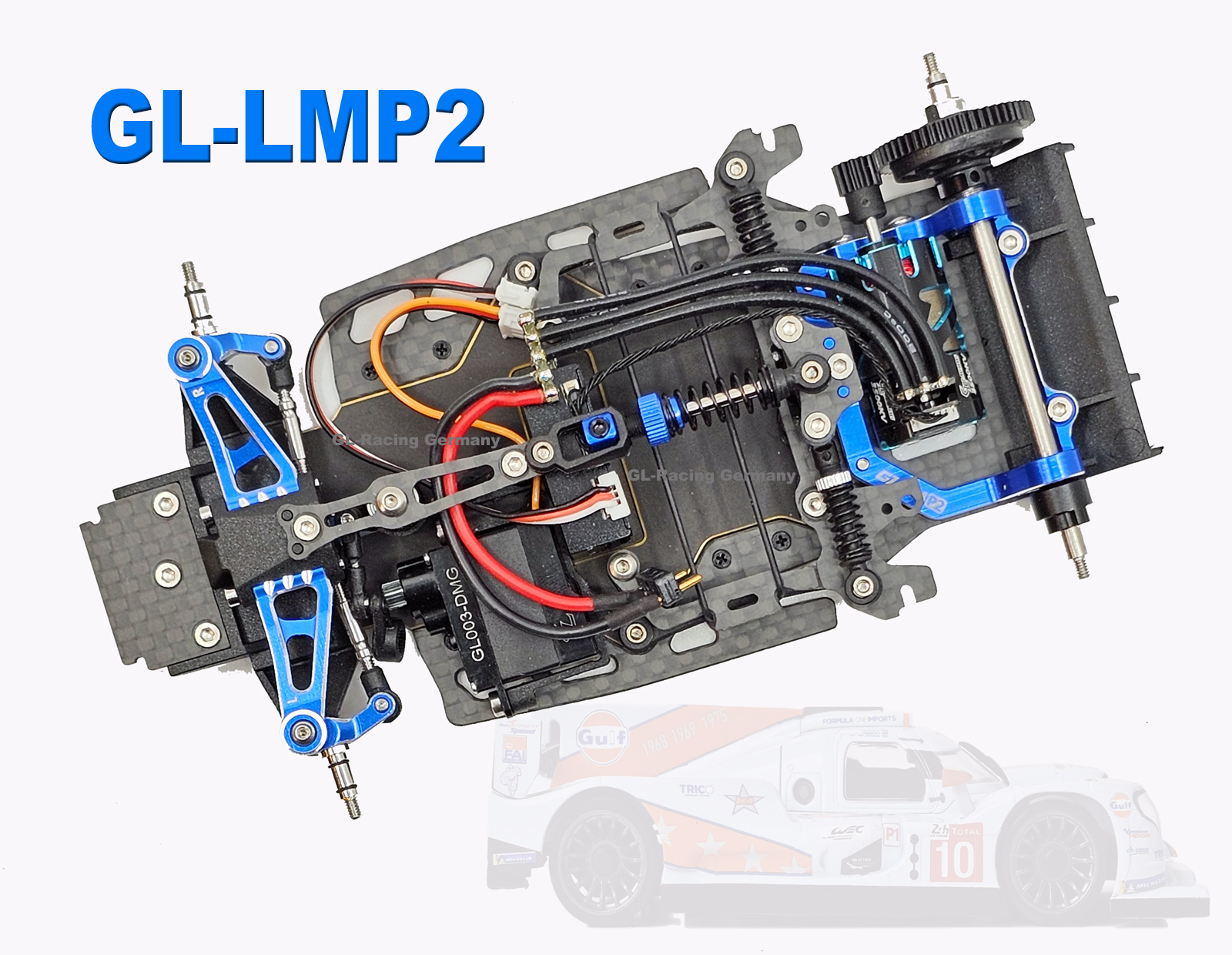 GL 1/28 LMP2 Chassis (w/o Servo, ESC) GL 1/28 LMP2 Chassis (w/o Servo, ESC)