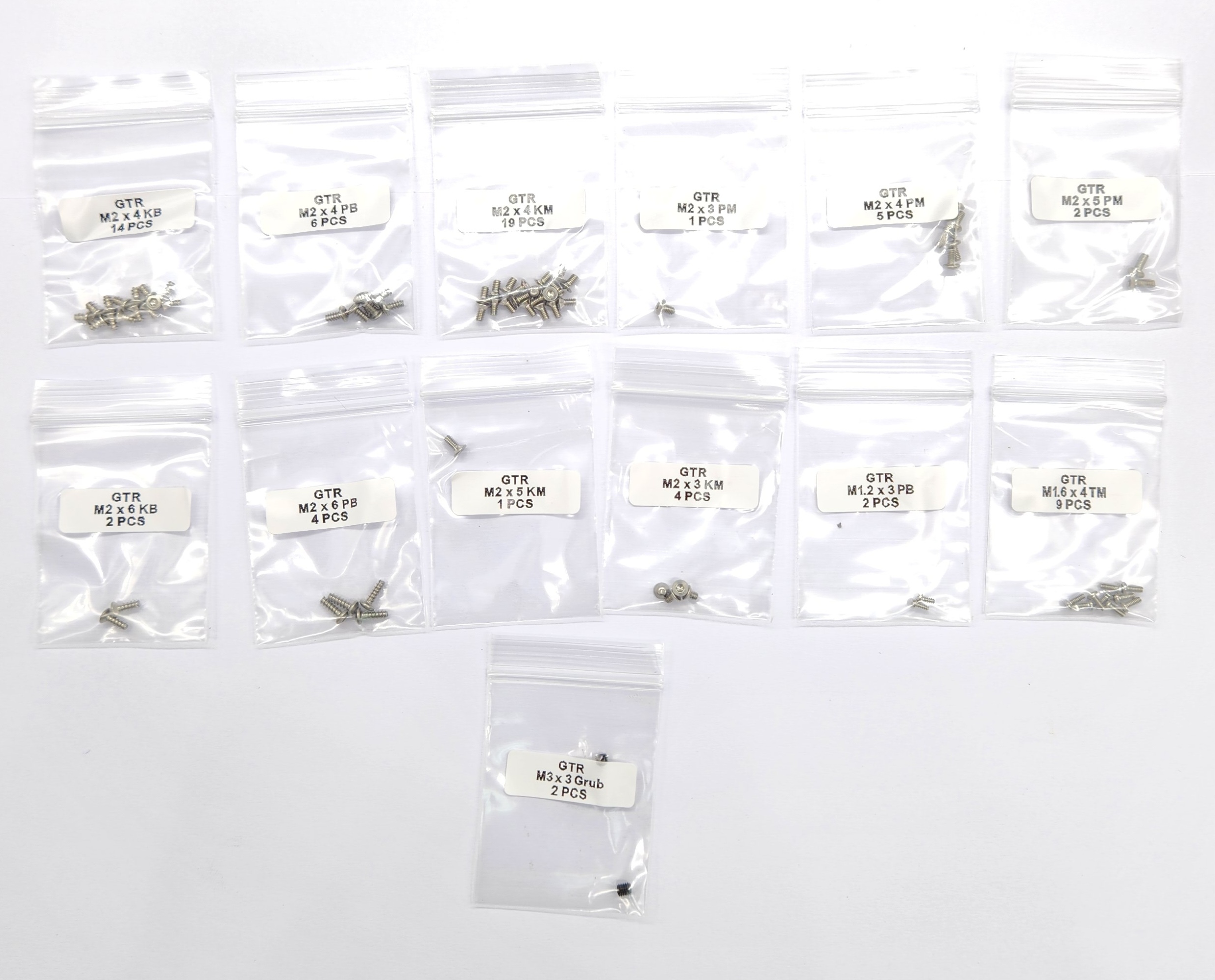 GL-Racing | GL-GTR-S-040| GL-GTR Screw Set | GL-GTR | Ersatzteil