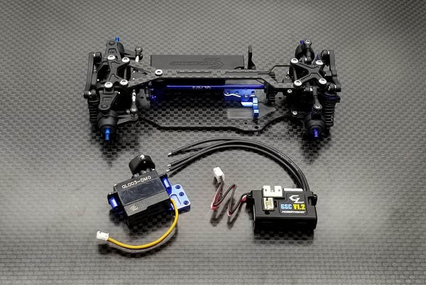 GLA-V2-1-001-KSET GL-Racing | GLA-V.12-001-KSET | Chassis | GLA-V2.1 1/27 4WD Chassis