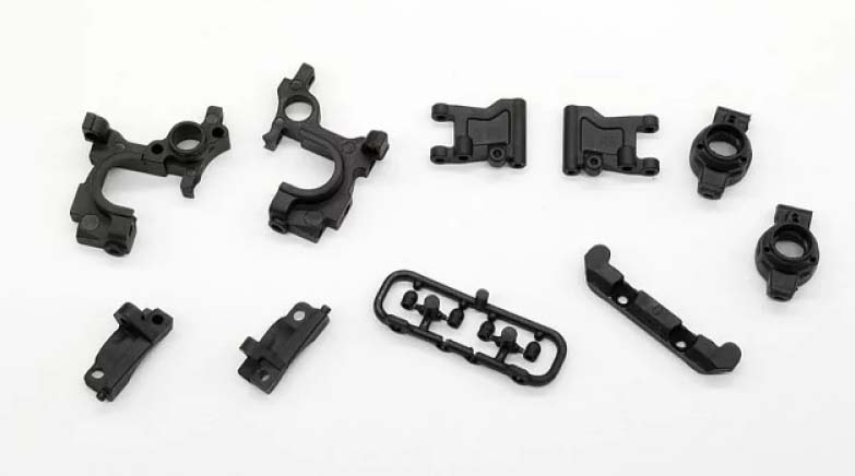 GL-Racing | GLD-S-005 | GLD rear diff.case set,rear lower arms,rear toe in block (0),rear upright & parts set