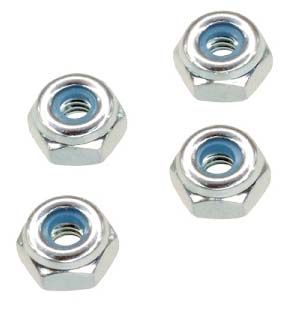 Alloy lock nuts M2 silber (for 4.5mm driver)
