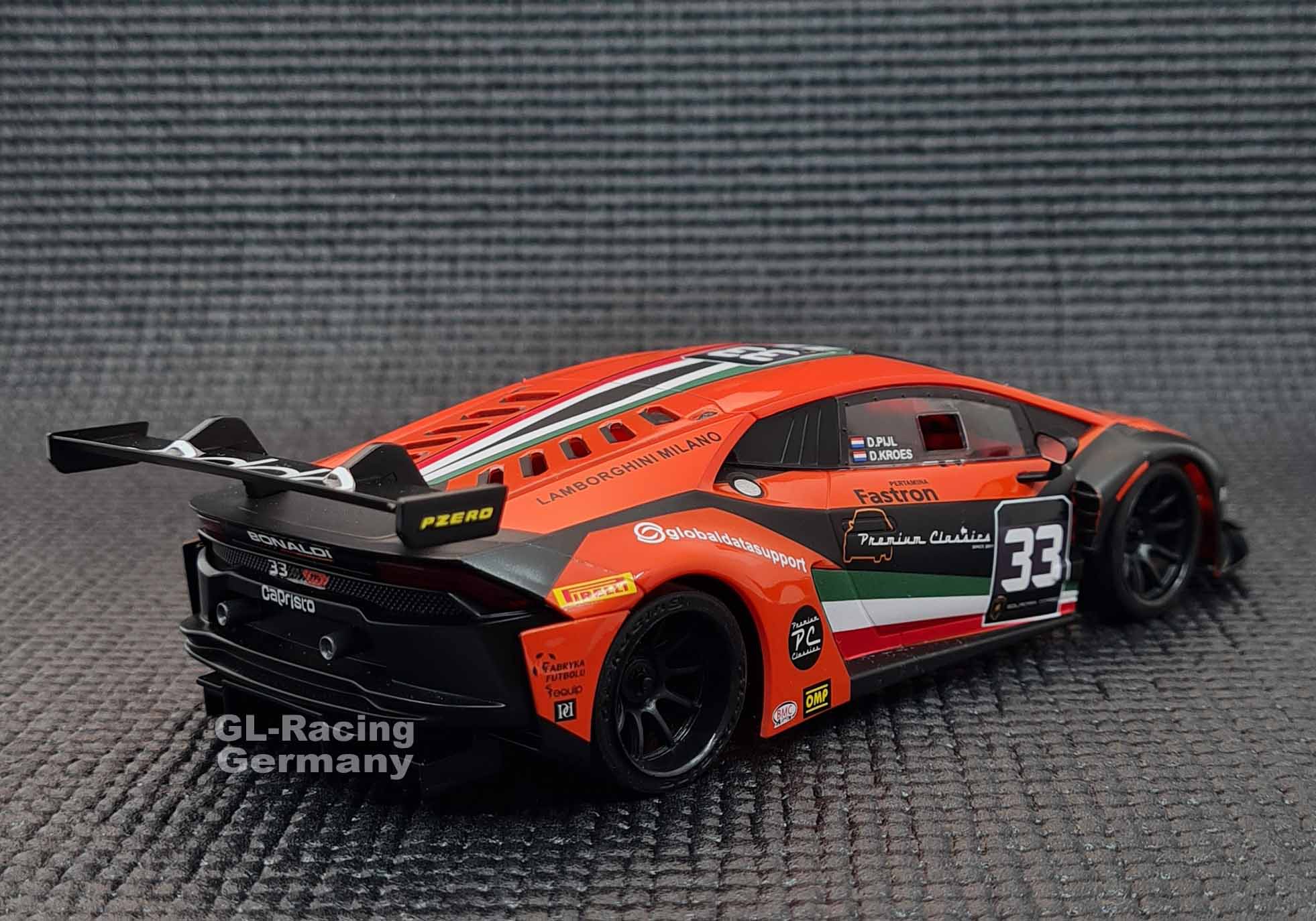 1/28 GL Lamborghini GT3 body Orange