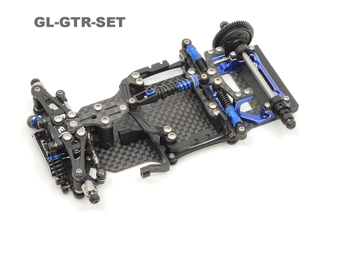 GL-Racing | GL-GTR-SET | Chassis | GL-GTR 1/27 RWD Chassis (w/o Servo, ESC)