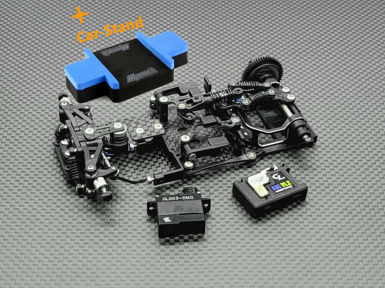 GL-GT-001-KSET-aktion-blau GL-Racing | GLR-GT-001-KSET | Chassis | GLR 1/27 RWD Chassis - W/O RX