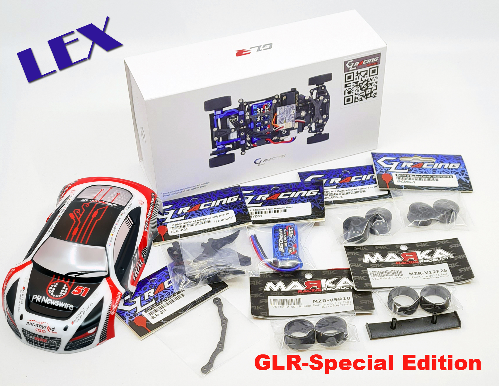 GLR 1/27 RWD Chassis - W/O RX LEXAN GLR 1/27 RWD Chassis - W/O RX LEXAN