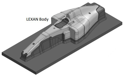 Lexan body for GL Formula One