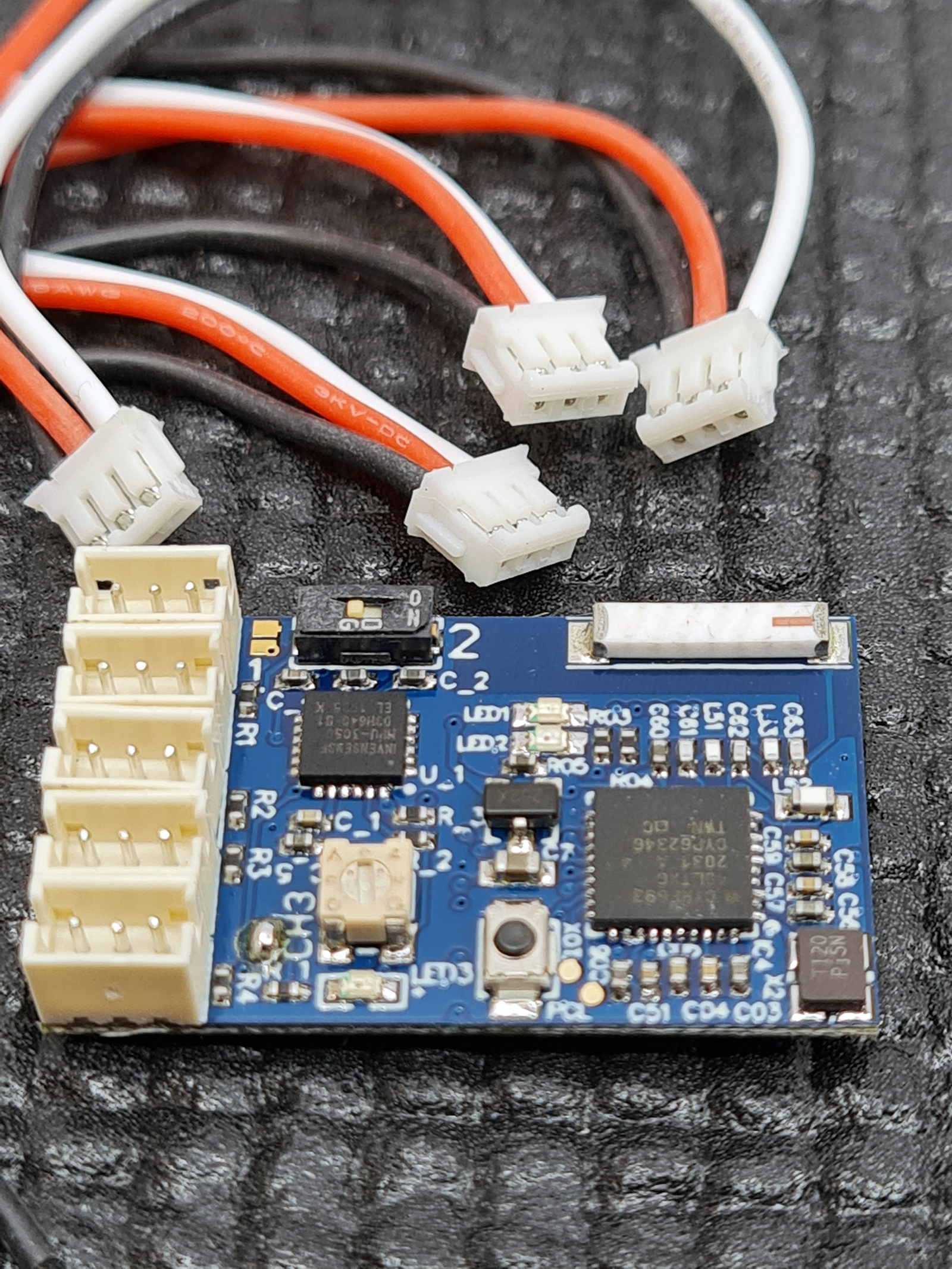 Sanwa-Gyro-RX-DSK141 GL-Racing | DSK141| Micro 2.4GHz Sanwa Rx Unit FHSS-4 4 Channel Gyro