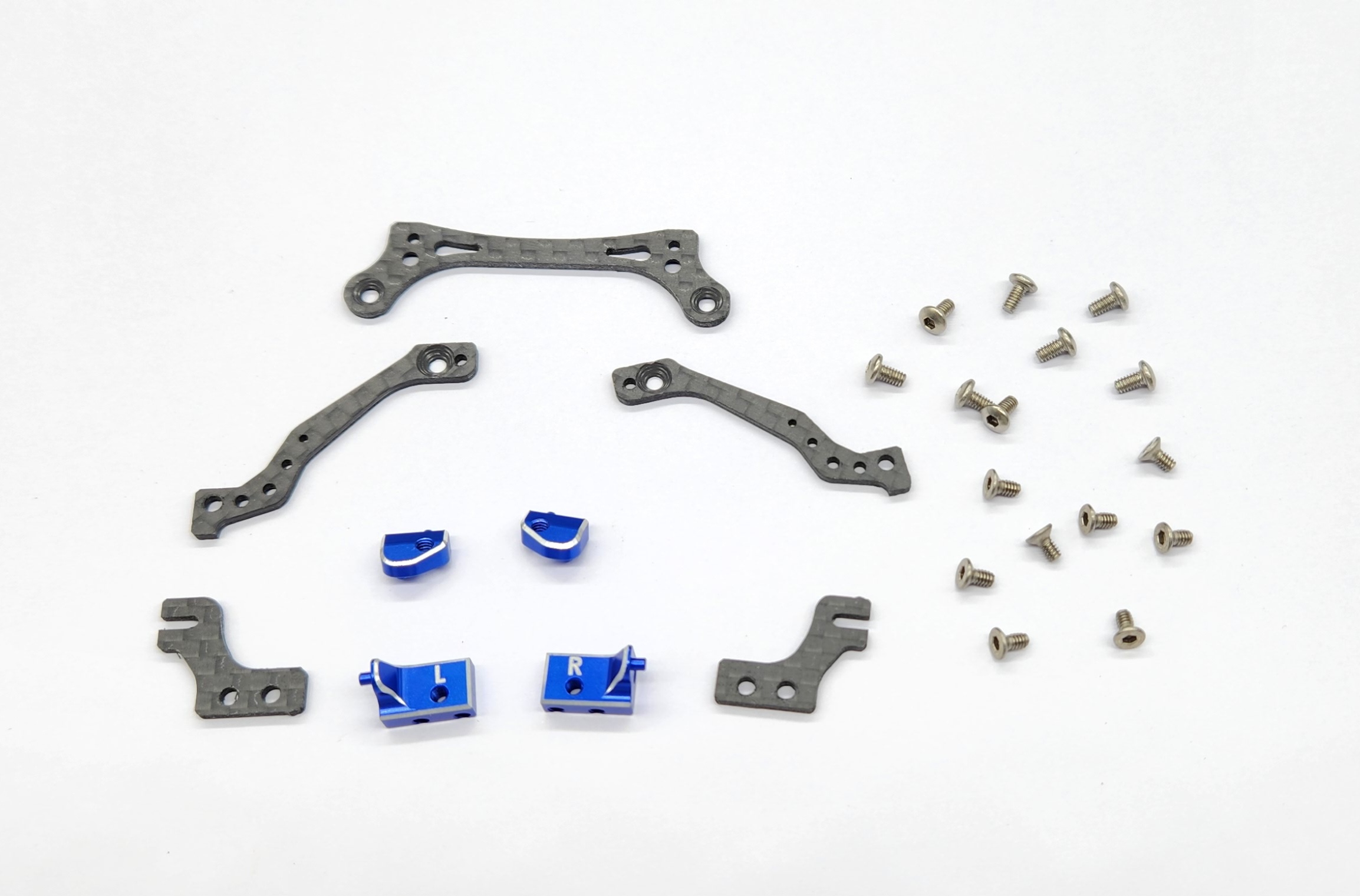 GL-GTR-OP-016 GL-Racing | GL-GTR-OP-016 | GL GTR Alu.Option Body Mount with Lexan Body Mount | GL-GTR