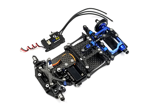 GL-Racing | GLR-001-KSET | Chassis | GLR 1/27 RWD Chassis - W/O RX