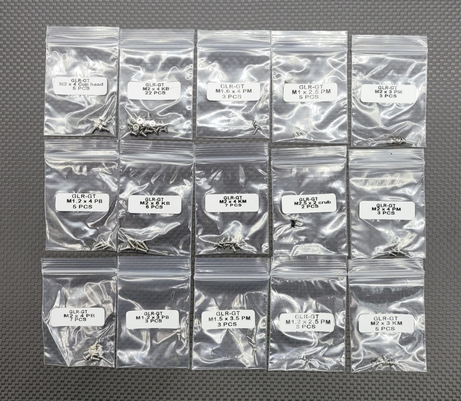 GL-Racing | GL-GT-S-033 | GLR-GT Screw Set  | GLR-GT Ersatzteile