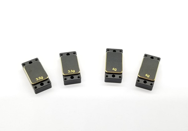 GLF-OP-015 Brass Left/Right plates - (3.5gx2pcs & 4.0gx2pcs)