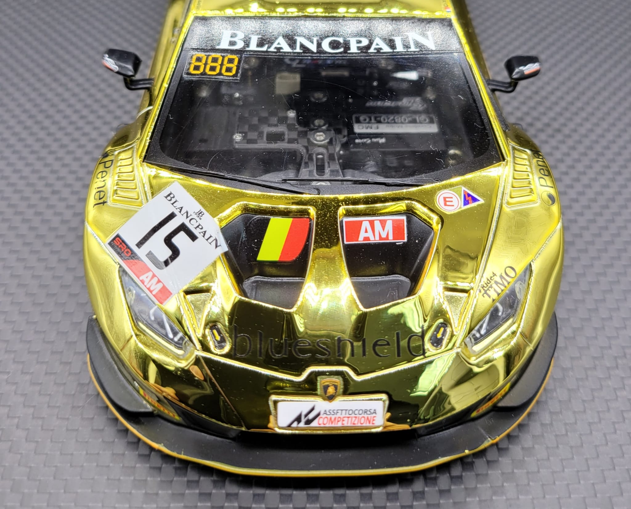 1/28 GL Lamborghini GT3 body Chrome gold