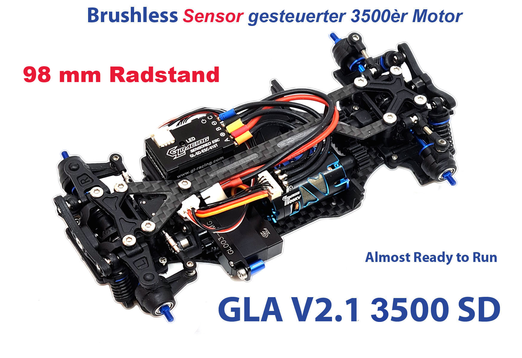 GLA-V2.1 1/27 4WD Chassis (Almost Ready to Run) - 98MM-RTR-3500 Sensor GLA-V2.1 1/27 4WD Chassis (Almost Ready to Run) - 98MM-RTR-3500 Sensor