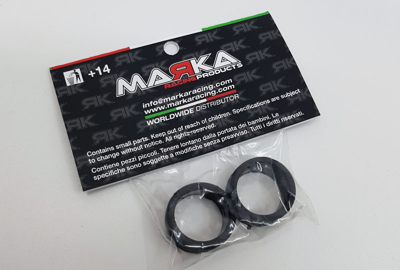 Marka MZR-V5R10 Mini-Z RCP Rubber Rear Tire 10° - Soft (1 Pair)