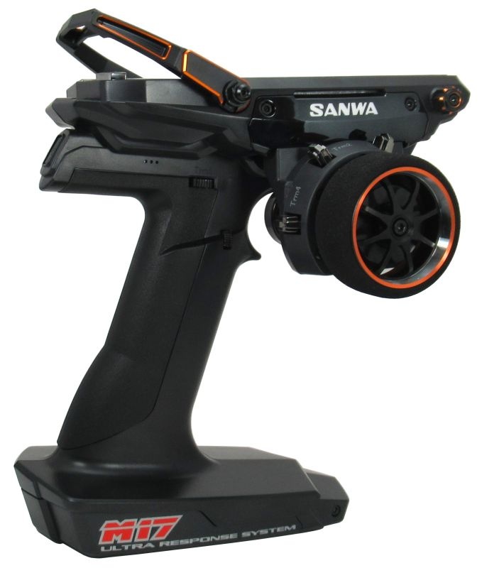 Sender Sanwa M17 Sender mit RX-493i Limited Edition orange SANWA 2.4GHz FH5 4-Kanal, Farb-Display (ohne Servos) Sender Sanwa M17 Sender mit RX-493i Limited Edition orange SANWA 2.4GHz FH5 4-Kanal, Farb-Display (ohne Servos)