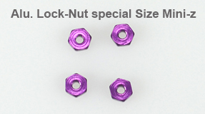 GL-Racing | AC001-MAG | Mini-z Alloy lock nuts magenta| Ersatzteile | Radmuttern