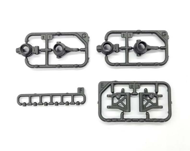 GL-Racing| GLA-Giulia | Giulia front knuckle set and rear lower arm | GG-S-002 | Mini-z