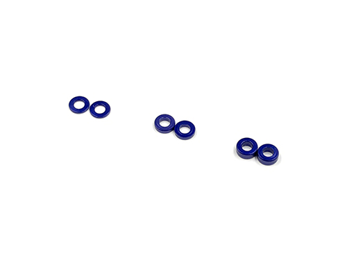 GL-Racing |SHM-003 | 2 x 4 Alum. coller set (0.5/1.0/1.5mm) BLUE | Ersatzteile