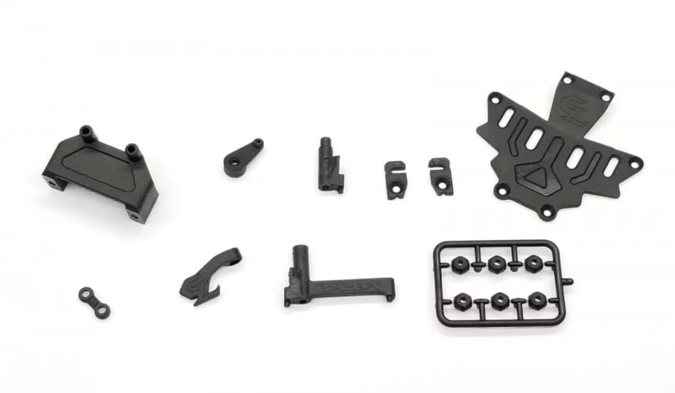 GL-Racing | GLD-S-004 | GLD servo mount,body mount,servo horn,2nd deck,battery door & lock nuts set