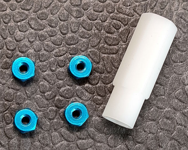 ALN-C GL-Racing | ALN-C |Alloy lock nuts M2 cyan incl. wrench| Ersatzteile | Radmuttern